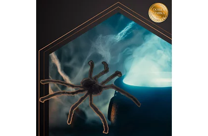 Sztuczny włochaty pająk 50 cm – czarny