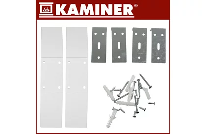 Elektryczny szklany grzejnik Zelva 2500W, Wifi, biały + pilot zdalnego sterowania