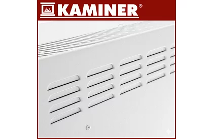 Elektryczny szklany grzejnik Zelva 2500W, Wifi, biały + pilot zdalnego sterowania