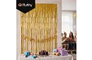 Dekoracyjna złota samoprzylepna firanka 100 × 200 cm – firanka na imprezę
