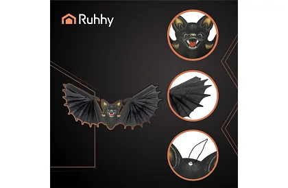 Zawieszony nietoperz 60 cm – dekoracja