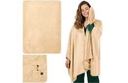 Koc termiczny 160 × 90 cm – ponczo na plecy i ramiona