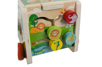 Drewniany samochodzik – Montessori sorter kształtów