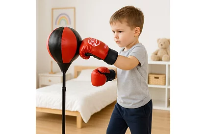 Zestaw bokserski 3 w 1 – worek bokserski i rękawice