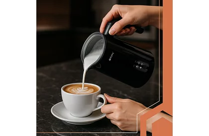 Elektryczna spieniacz do mleka 400W - czarny