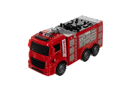 Zestaw wozów strażackich z ruchomymi częściami – 6 sztuk