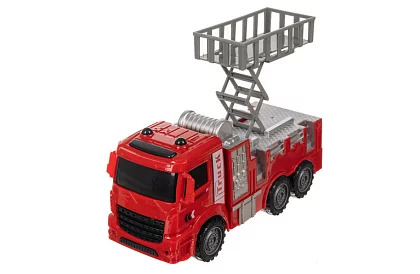 Zestaw wozów strażackich z ruchomymi częściami – 6 sztuk