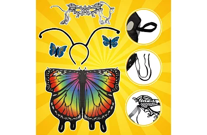 Kostium dziecięce – duży motyl z akcesoriami