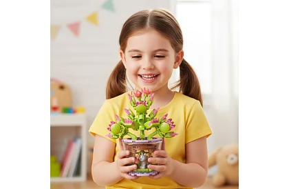 3D Zestaw konstrukcyjny kwiat – BONSAI 172 elementy