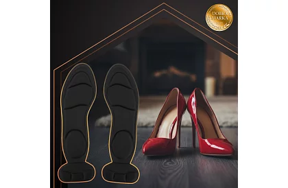 Miękkie wkładki do butów z ochroną pięty – czarne