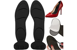 Miękkie wkładki do butów z ochroną pięty – czarne