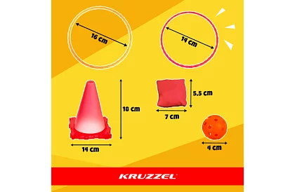 Dziecięca gra 3 w 1 - rzut do celu