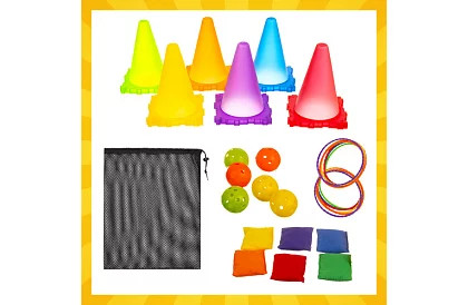 Dziecięca gra 3 w 1 - rzut do celu