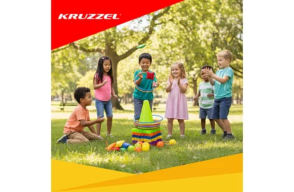 Dziecięca gra 3 w 1 - rzut do celu