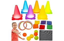 Dziecięca gra 3 w 1 - rzut do celu