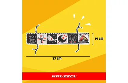 Książka sensoryczna - kontrastowa zabawka dla niemowląt 0+