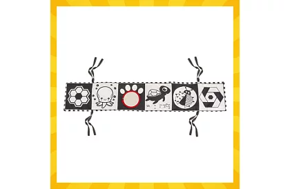 Książka sensoryczna - kontrastowa zabawka dla niemowląt 0+