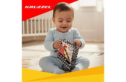 Książka sensoryczna - kontrastowa zabawka dla niemowląt 0+