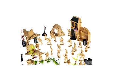 Baza wojskowa – figurki armii, czołg, broń