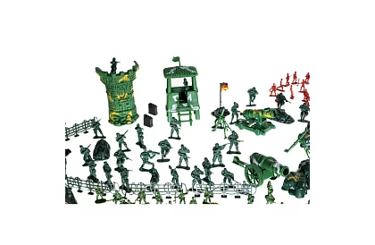 Baza wojskowa – figurki armii, czołg, broń