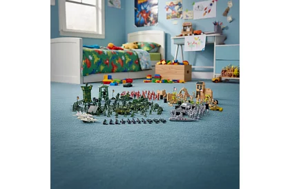 Baza wojskowa – figurki armii, czołg, broń