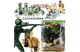 Baza wojskowa – figurki armii, czołg, broń