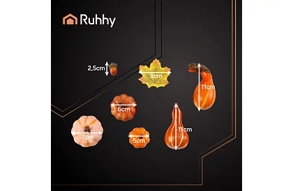 Jesienne sztuczne dekoracje – 50 sztuk