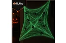 Halloweenowa świecąca pajęczyna z 20 pająkami