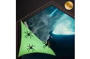 Halloweenowa świecąca pajęczyna z 20 pająkami
