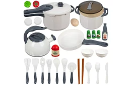 Zestaw naczyń dziecięcych i akcesoriów kuchennych