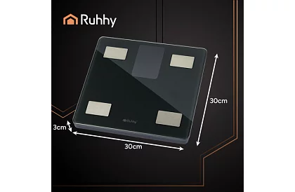 Elektroniczna waga osobista analityczna do 226 kg – czarna