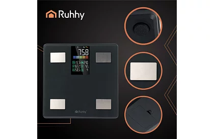 Elektroniczna waga osobista analityczna do 226 kg – czarna