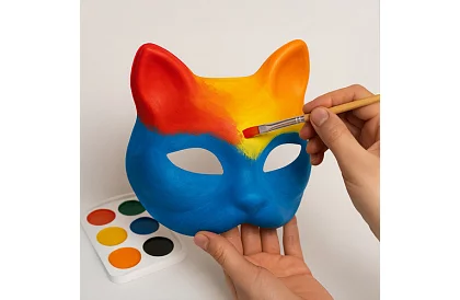 DIY zestaw – maski dla kotów na karnawał 6 sztuk