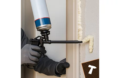 Metalowy pistolet do pianki montażowej - 320 mm