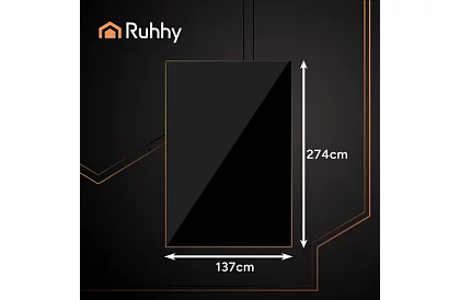 Obrus foliowy czarny 137 × 274 cm