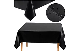 Obrus foliowy czarny 137 × 274 cm