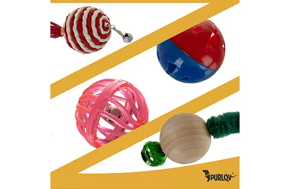 Zestaw zabawek dla kotów – 6 szt.