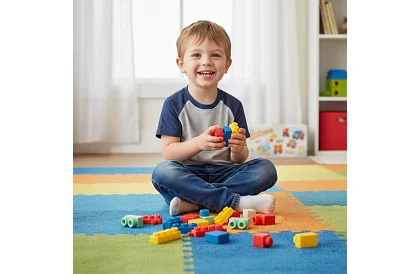 Gumowe sensoryczne kostki dla dzieci – 30 sztuk