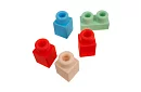 Gumowe sensoryczne kostki dla dzieci – 30 sztuk