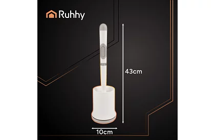 Silikonowa szczotka do toalety – szczotka WC, biała