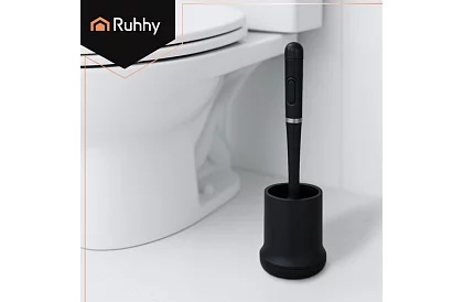 Silikonowa szczotka do toalety – szczotka WC, czarna