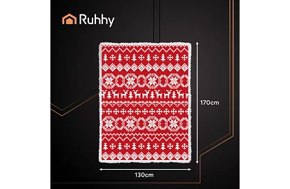 Silny koc z motywem świątecznym 130 x 170 cm