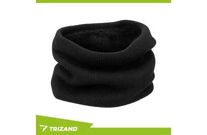 Ciepły szalik – czarna dzianina