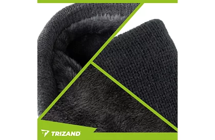 Ciepły szalik – czarna dzianina