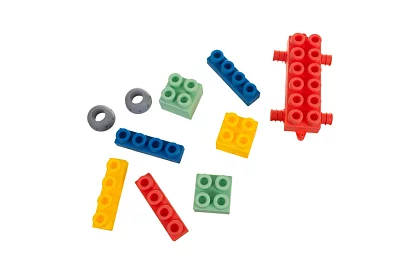 Gumowe sensoryczne kostki dla dzieci – 80 sztuk