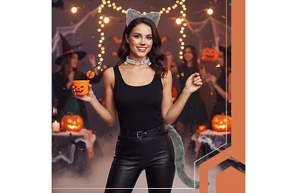 Kostium kota 3 w 1 - szary