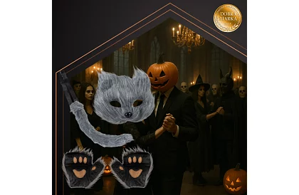 Kostium karnawałowy kota 4 w 1 – szary