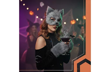 Kostium karnawałowy kota 4 w 1 – szary