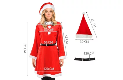 Kostium damski – Święty Mikołaj