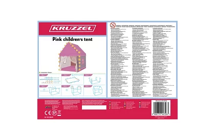 Namiot dziecięcy z oświetleniem LED – różowy